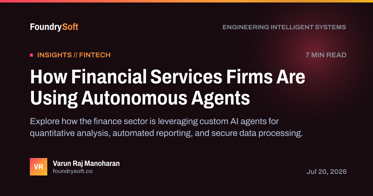 How Financial Services Firms Are Using Autonomous Agents