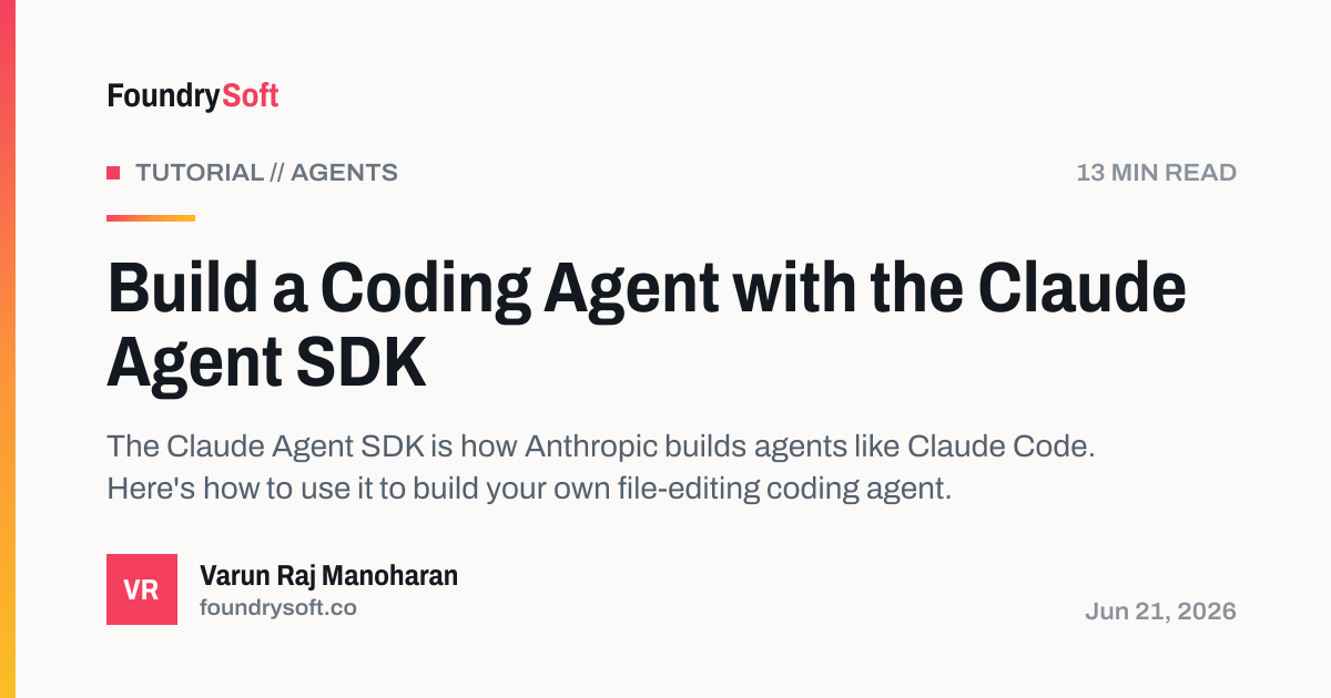 Build a Coding Agent with the Claude Agent SDK