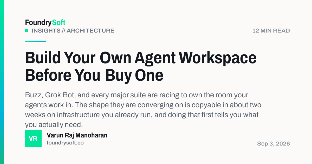 Build Your Own Agent Workspace Before You Buy One