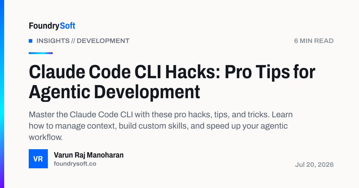 Claude Code CLI Hacks: Pro Tips for Agentic Development