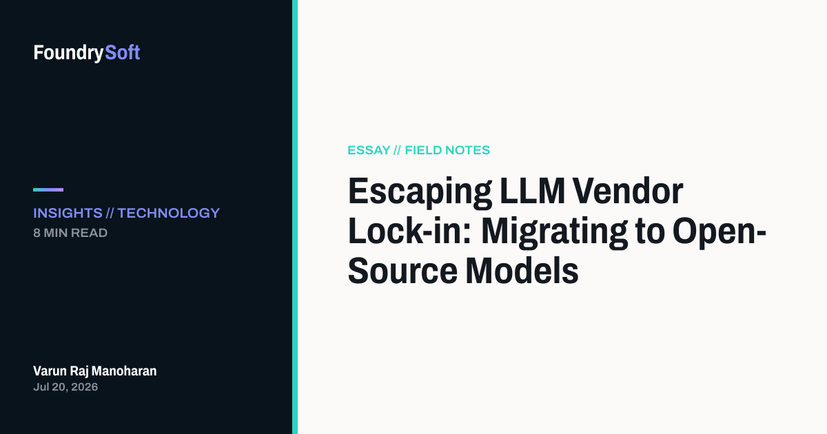 Escaping LLM Vendor Lock-in: Migrating to Open-Source Models