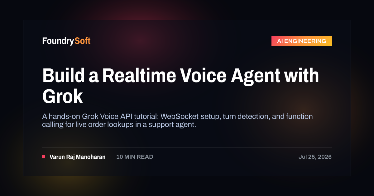 Build a Realtime Voice Agent with Grok