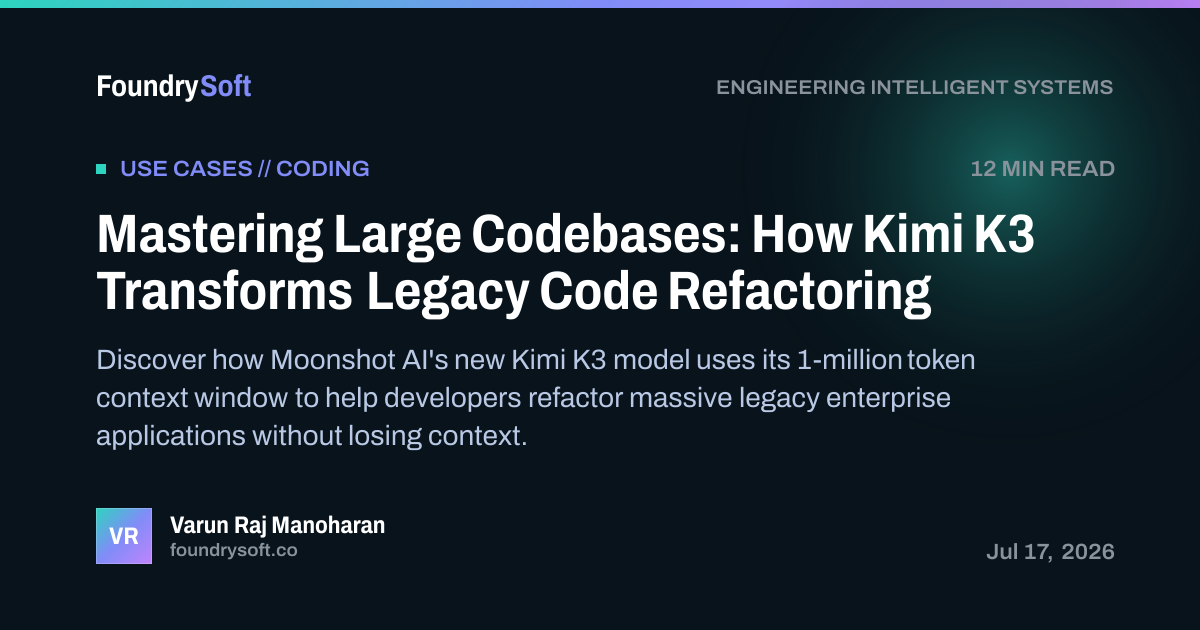 Mastering Large Codebases: How Kimi K3 Transforms Legacy Code Refactoring