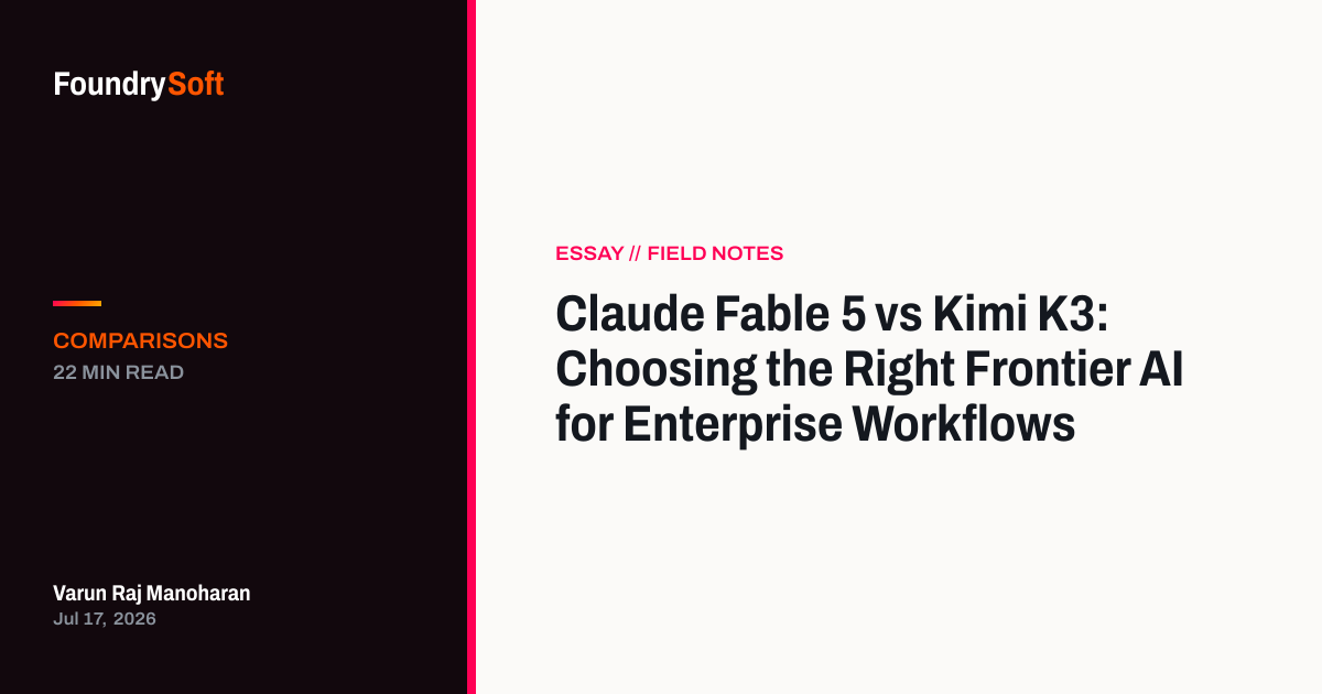 Claude Fable 5 vs Kimi K3: Choosing the Right Frontier AI for Enterprise Workflows