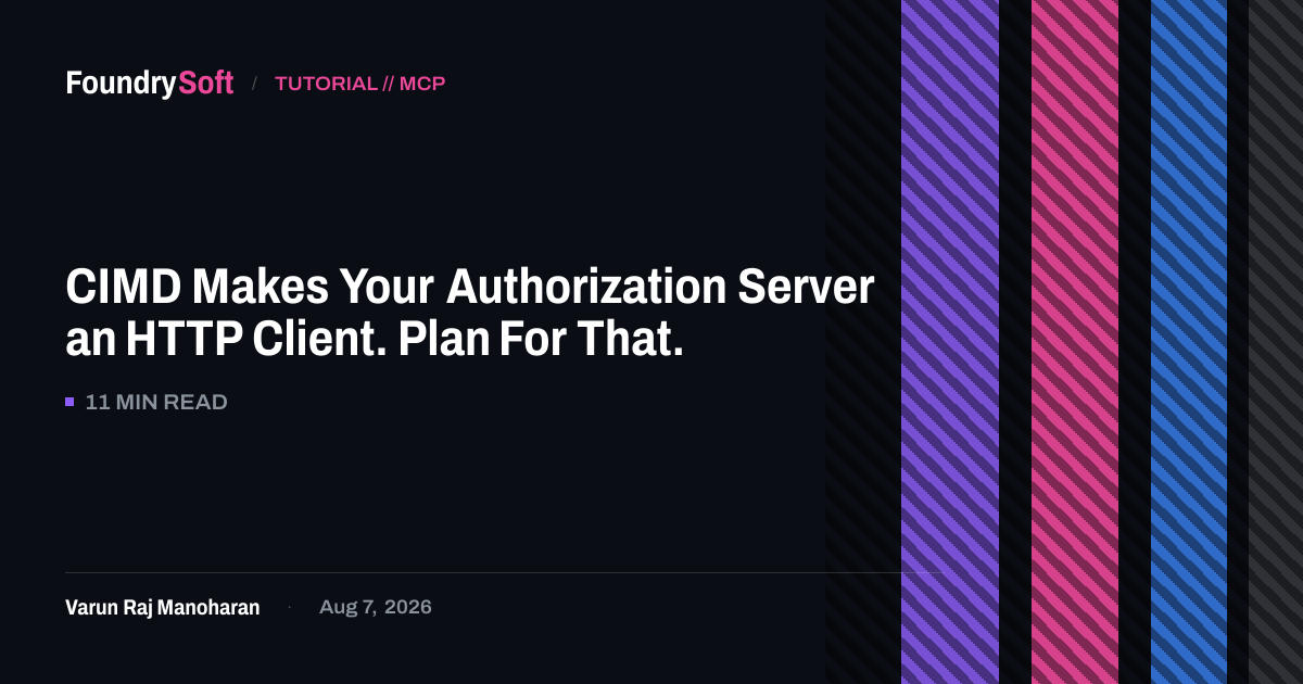 CIMD Makes Your Authorization Server an HTTP Client. Plan For That.