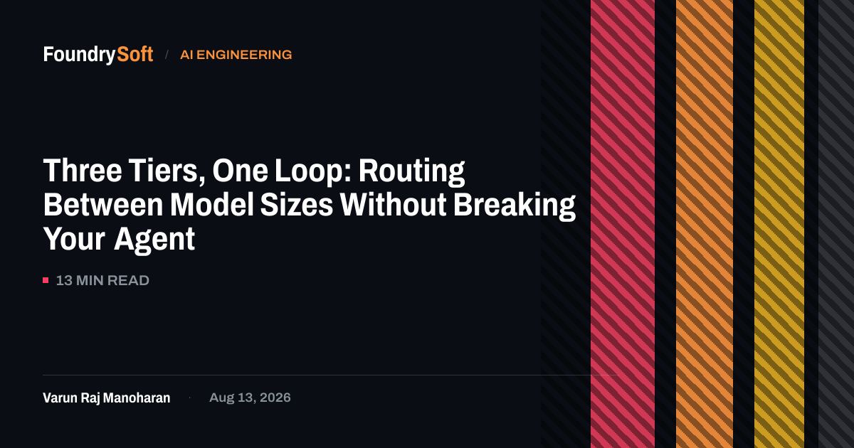 Three Tiers, One Loop: Routing Between Model Sizes Without Breaking Your Agent