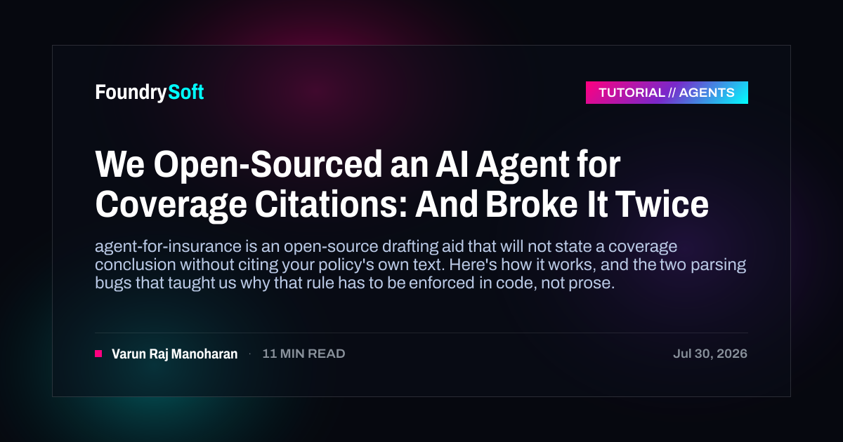 We Open-Sourced an AI Agent for Coverage Citations: And Broke It Twice