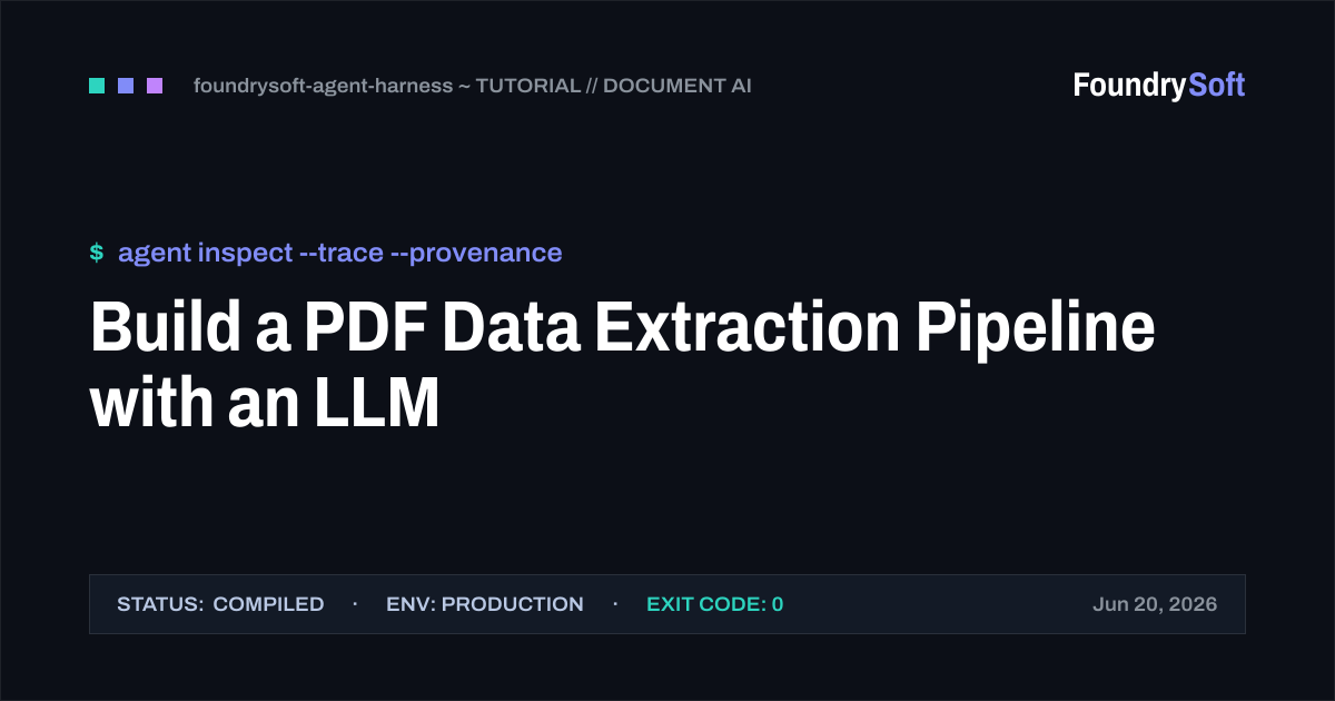 Build a PDF Data Extraction Pipeline with an LLM