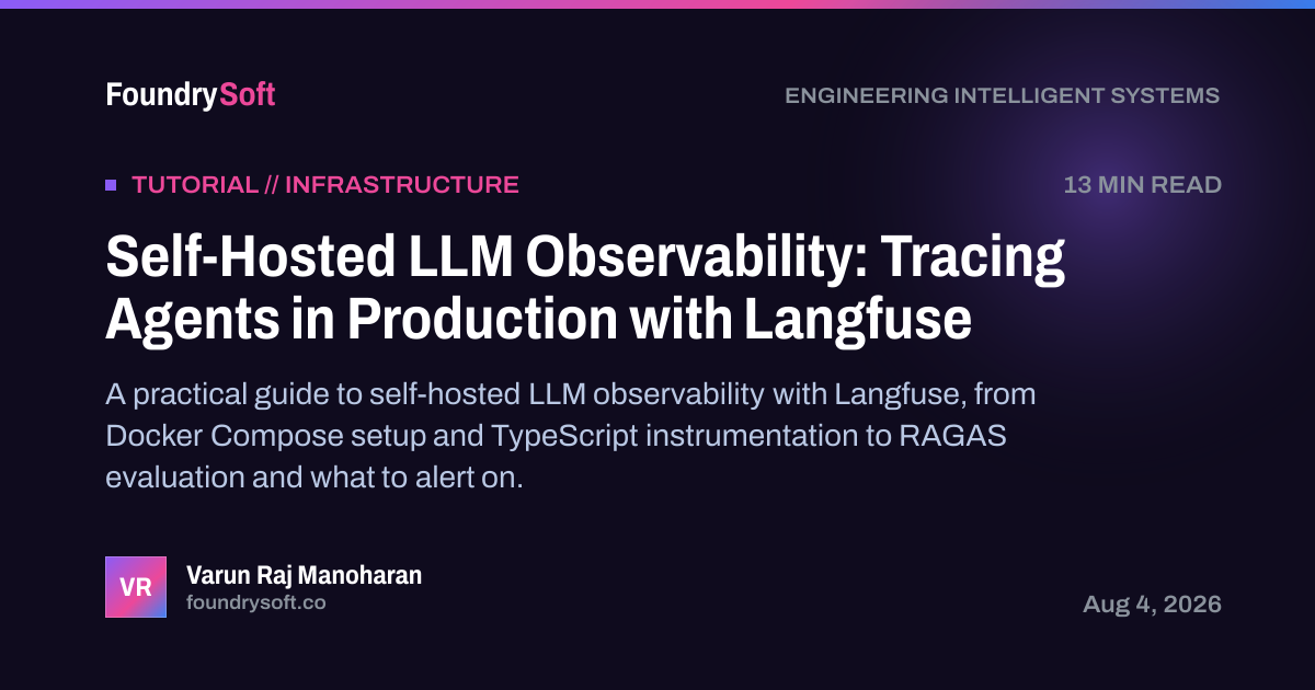 Self-Hosted LLM Observability: Tracing Agents in Production with Langfuse