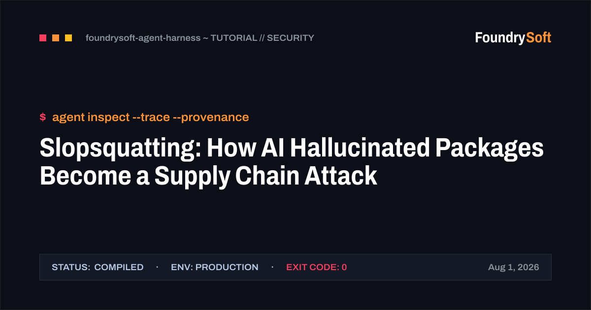 Slopsquatting: How AI Hallucinated Packages Become a Supply Chain Attack