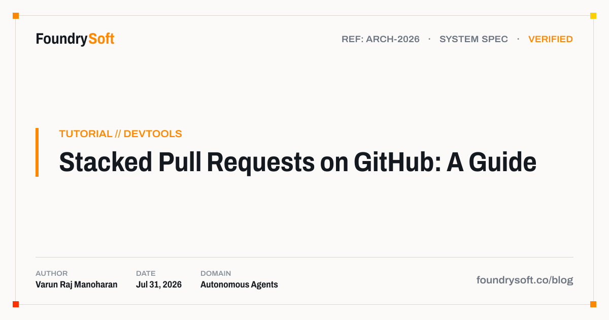 Stacked Pull Requests on GitHub: A Guide