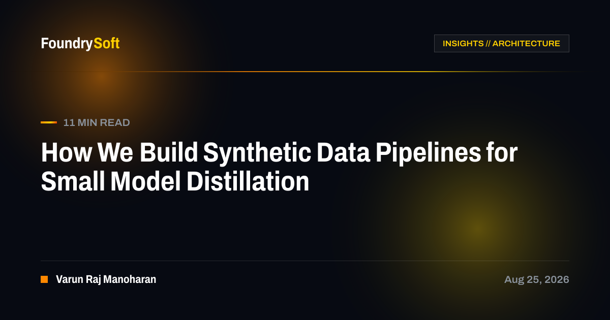 How We Build Synthetic Data Pipelines for Small Model Distillation