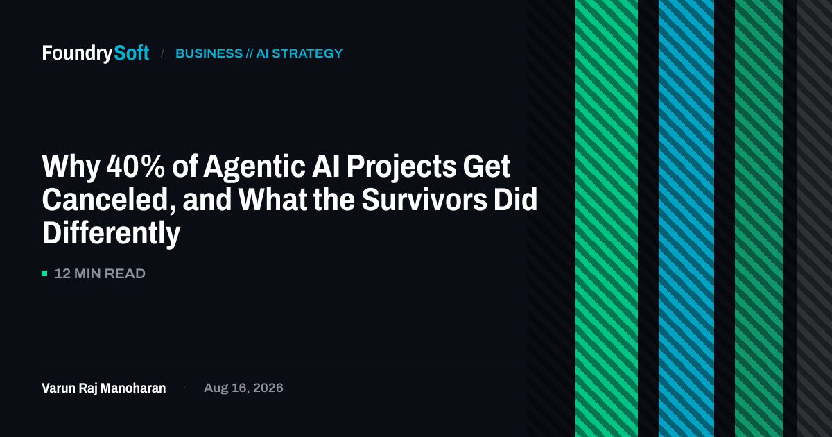 Why 40% of Agentic AI Projects Get Canceled, and What the Survivors Did Differently